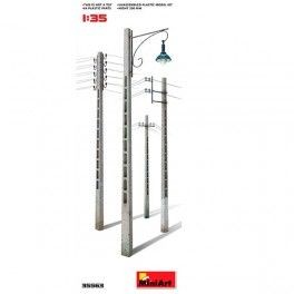 Accesorios Concrete Telegraph Pole, escala 1/35