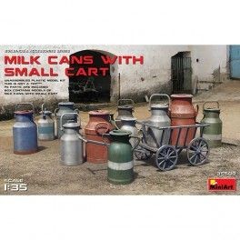 Accesorios Milk Cans + Small Cart, escala 1/35