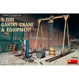 Accesorios 5 Ton Gantry Crane & Equipment, escala 1/35