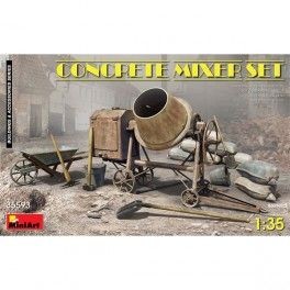 Accesorios Concrete Mixer Set, escala 1/35