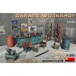 Accesorios Garage Workshop  Escala 1:35
