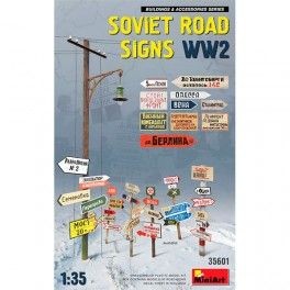 Accesorios Soviet Road Signs WW2. Escala 1/35