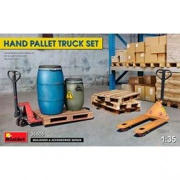 Hand Pallet Truck Set. Escala 1:35