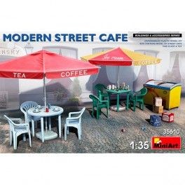 Accesorios Modern Street Café. Escala 1/35