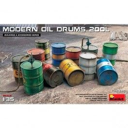 Accesorios Modern Oil Drums 200l Escala 1/35