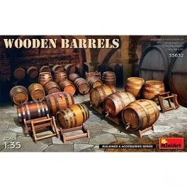 Accesorios Wooden Barrels. Escala 1/35