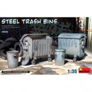 Accesorios Steel Trash Bins. Escala 1/35
