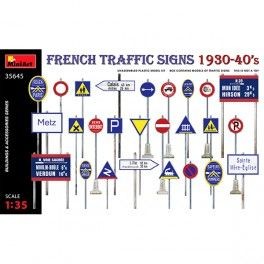 Accesorios Señales de tráfico francesas 1930-40’s  Escala: 1/35