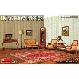 Accesorios Living Room Interior. Escala 1/35