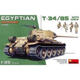 Egyptian T-34/85 w/crew. Escala 1/35
