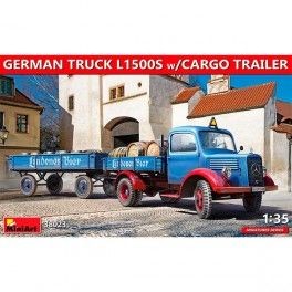 Camión alemán L1500S Cargo Trailer . Scale: 1/35