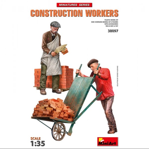 FIGURAS CONSTRUCTION WORKERS WITH ACCESSORIES 1/35