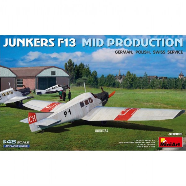 AVIÓN JUNKERS F13. MID PROD. GERMAN, POLISH, SWISS SERVICE 1/48