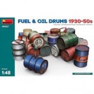 Bidones Fuel & Oil Drums 1930-50s escala 1/48