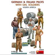 FIGURAS GERMAN & ITALIAN PILOTS W/DAL SOLDIERS. NORTH AFRICA 1/48