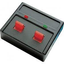 Pupitre 2 conmutadores para semaforos con luz (escala H0 N y Z)