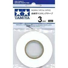 Cinta de enmascarar 3 mm para curvas
